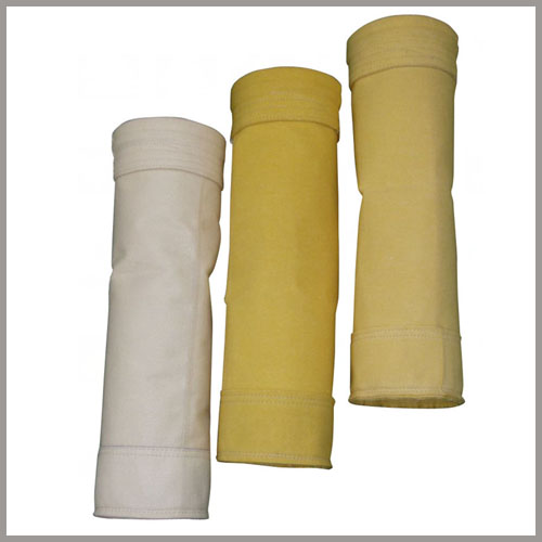 Sachets filtre collecteur de poussière en feutre aiguille résistant aux températures